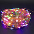 Amants01 Lights,32.8ft 100LEDs 12 Sound Activated LED Music String Modes Waterproof Copper Wire Multicolor AA Battery