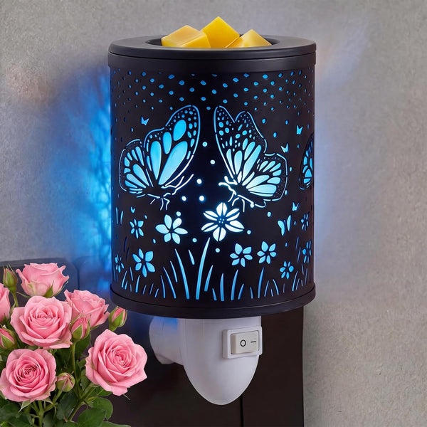 Wax Melts Warmer Plug in WallElectric Wax Warmer with 7 Colors Light