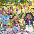 Red&Blue&White 100Pcs Baseball Confetti, Baseball Party Table Decorations for Baby Shower Birthday Party Supplies