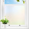 Coavas Frosted Glass Window Film - Stained Glass Window Film for Bathroom, Non-Adhesive, 17.5x78.7