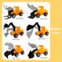 21pcs Bulldozer Morofme Construction Cake Toppers Vehicles Cake Decorations Truck Excavator Tower Crane Cupcake Topper