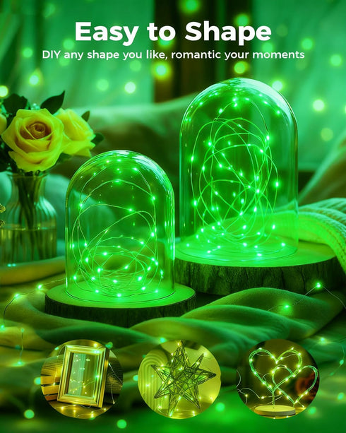 6 Pack 7FT 20 btfarm Fairy Lights Battery Operated, LED Mini String Lights Waterproof Silver Wire for Mason Jars