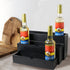 GOVOKOI 3-Tier 12 Bottle(750ml) Black Wood Coffee Syrup Rack Organizer, Separated Bottle Holder for Coffee Bar, Storage