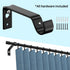 Adjustable Curtain Rods 120 Inch for Windows 66 to 120, Single 5/8 Inch Diameter Drapery Rod Set with Brackets