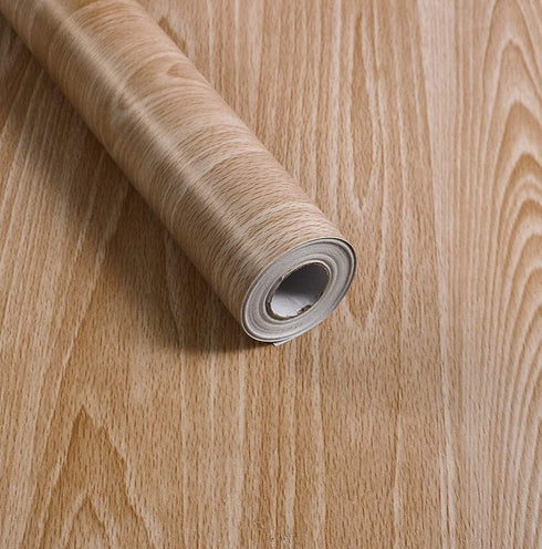 Maple Wood Grain Contact Paper, Self-Adhesive Vinyl Film for Cabinets, Shelves, Drawers, 17.7 x 78.7 Inches