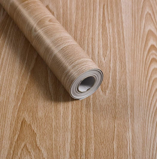 Maple Wood Grain Contact Paper, Self-Adhesive Vinyl Film for Cabinets, Shelves, Drawers, 17.7 x 78.7 Inches