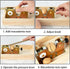 Nizodo 4 NutCracker Tool Heavy Duty Nut Cracker with Wooden Base Adjustable Nut Tongs Manual Nut Crackers for All Nuts