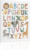 ABC Poster Nursery Wall Decor: Boho Alphabet Art for Classroom Wall, Safari