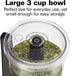 Hamilton Beach Electric Vegetable Chopper & Mini Food Processor, 3-Cup, 350 Watts, for Dicing, Black (72850)