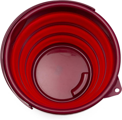 Cambridge Robert Irvine 10-Quart Collapsible Ice Bucket, 1 Count, Red