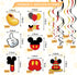 Red 1st Birthday Hanging Swirl Decorations, Mouse Birthday Party Ceiling Streamers, Mouse Theme Party Supplies, Party Favors for Boys Kids(38 Pcs)