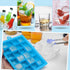 Ice Cube Tray, Silicone Square Ice Trays Easy Release Stackable Mold with Removable Lid, 24 Cavity (2 Pack)