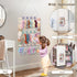 30 Decor(20x15inch,Beige) Headband Holder Hair Bow Organizer for Girls, Bow Holder Display w/ Hooks, Wall Hanging Claw