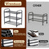 VrEnduuo 3 Closet,18"-32" (3-Tiers) Tier Expandable Shoe Rack for Adjustable Small Shoe Rack,Shoes Rack Metal
