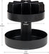 Mind Reader 2-Tier Snack Carousel, Countertop Organizer, Snack Tray, 14.25"L x 14.25"W x 14"H, Black