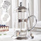 DUJUST Silver French Press Coffee Maker, Luxury Design with 4-Level Filter System, 34oz