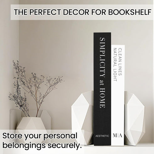Braveriky Set 2 Modern Decorative Books for Home Coffee Table Decor - Fake Books Storage Box for Decoration - of Faux