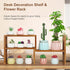 5 Countertop Tiered Small Window Plant Shelf,Wooden Desktop Plant Stand Indoor ,Table Top Plants Shelves,Window Sill