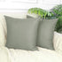 Thmyo 4-Pack 100% Cotton Decorative Throw Pillow Case, Grey, 20x20 Inch for Sofa Bedroom