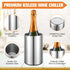 Stainless Steel Wine Chiller Bucket for 750 ml Bottles, Insulated Double Layer Wine Cooler for Parties (1 Pcs)