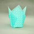 Large Muffin Baking Cupcake Cups, 2-1/4" x 4" Blue Polka Dot Tulip Baking Cup, 125 pcs