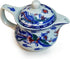 Teapot 15oz Blue White Porcelain China with Stainless Steel Infuser - Dragon and Phoenix (cihu long) - Yxhupot
