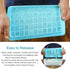 ARTLEO Ice Cube Tray with Lid and Bin for Freezer, 55 Trapezium Easy Release Ice Cube Tray with Cover, Storage
