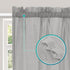 Turquoize Elegant Linen French Door Curtains, Light Filtering Rod Pocket Panels for Glass Door, 25" W by 40" L, Dove