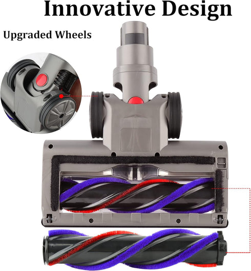 Quick Release Motorhead Turbine Brush Cleaner Head Compatible with Dyson V15 V11 V10 V8 V7 Vacuum Cleaner for Cleaning