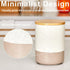 Yangbaga Canister Sets for Kitchen Counter, 80 OZ Large Ceramic Food Storage Jars with Airtight Lids