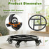 12 Inch 2Pack 400Lbs Plant Caddy with Wheels, Heavy Duty Plant Stand with Wheels, Metal Rolling Plant Stands for Pots