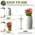 Hazztoll 19.5-32'' (6 810 Adjustable Plant Risers for Inside Pot, Planter Insert for Large Container, Rise Filler Riser
