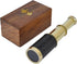 6" inch Handheld Brass Telescope with Wooden Box - Pirate Navigation.
