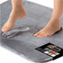 GORILLA GRIP Memory Foam Bath Rugs, Soft Absorbent Velvet Bathroom Mats, Machine Washable, 24x17 Mat, Graphite Gray
