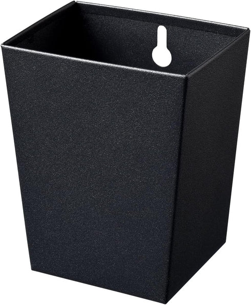 Black Stainless Steel Narrow Wall Mount Beer Bottle Cap Catcher Bucket