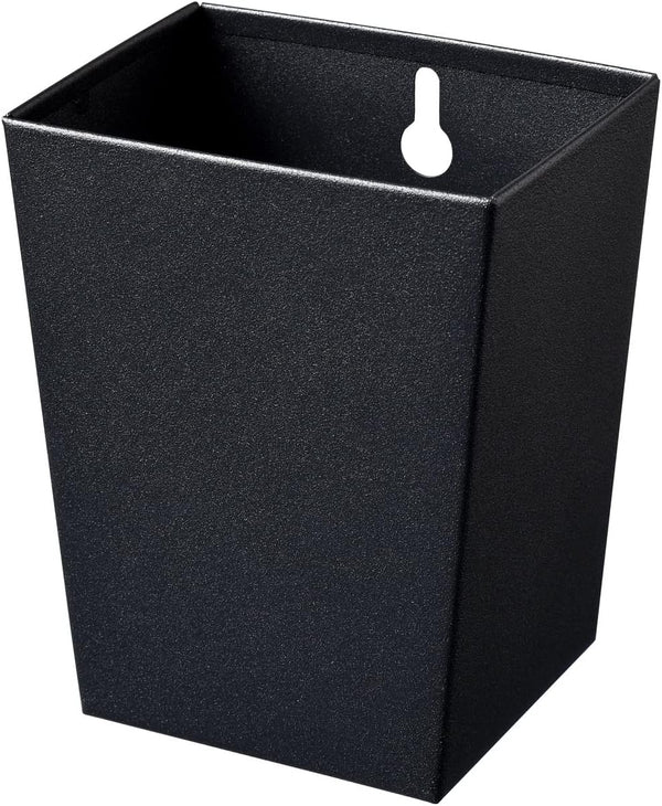 Black Stainless Steel Narrow Wall Mount Beer Bottle Cap Catcher Bucket