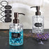 4PC Soap Dispenser Lids, 304 Stainless Steel Replacement Pump with Waterproof Label Stickers for Bottles (Bronze)