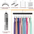 Legging Organizer for Closet, Pants Hangers with Clips Holds 20 Leggings, Jeans, Hats, Shorts, 360° Rotating Space