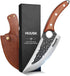 Huusk Knife Japan Kitchen, Upgraded Viking Hand Forged Butcher Knife for Meat Cutting, Japanese Cooking Meat Cleaver