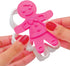 Tovolo Gingerbread Girls Templates Reverse, Set of 6 Cookie Stamps with Cutter, Dishwasher Safe