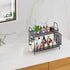 VITVITI 2-Tier Black Bathroom Counter Organizer, Metal Wire Mesh Storage with Basket Hooks, Vanity Tray Shelf