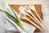 Healthy Wooden Spoons for Cooking, Set of 6, Safe Reliable Cooking Utensils, 100% Natural Nonstick Wood Spatula Spoon