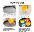 Egg Poacher - KRGMNHR Silicone Cup for Microwave or Stovetop Egg Poaching, 4 Pack with Extra Oil Brush