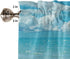 Tropical Ocean Beach Window Valance, 60" W x 18" L, Blue Sky Sea Island Design Rod Pocket Curtain for