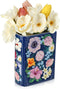 Uiifan Book Shaped Small Flower Vase Decorative Ceramic Vases Cute Home Decor