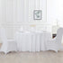 70 Inch Round Tablecloth, Washable Polyester Table Cloth for Wedding Party Dining Banquet (White)