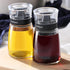5.5oz Oil and Vinegar Cruets, 2 Pack Glass Dispenser Bottles for Cooking, Leakproof and Drip Free Spouts