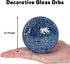 FUTUREPLUSX 5PCS Decorative Glass Orbs, 3.14inch Mosaic Sphere Balls Centerpiece Balls for Bowls Vases Dining Table Home Decor Wedding Party Dark Blue by FUTUREPLUSX