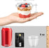 50 Pack 6 oz Plastic Dessert Cups with Lids, Small Plastic Yogurt Parfait Cups, Mini Round Party Serving Cup