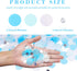 VCOSTORE 5000 Pieces Tissue Paper Confetti Circles, 1 Inch Round Dots for Birthday Wedding Party Decoration, Blue &